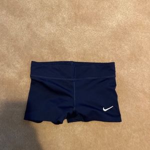 Navy blue spandex shorts